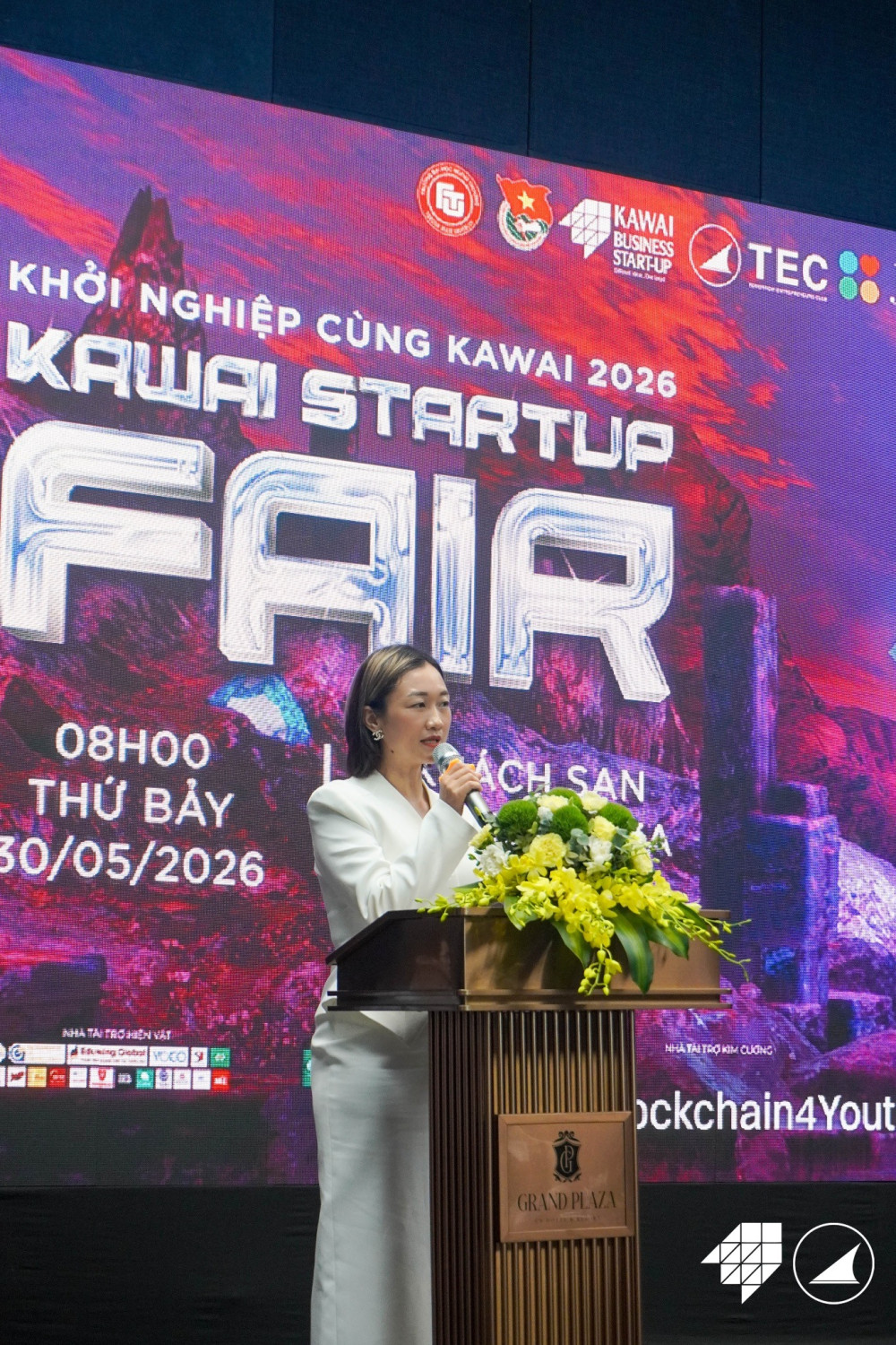 Chị Phạm Thị Thu Hằng - Đại diện BambuUp chia sẻ tại sự kiện